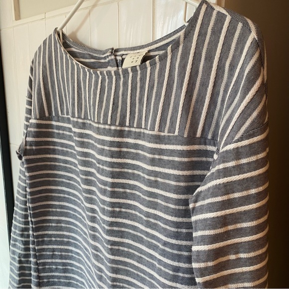Anthropologie A New Day women’s nautical stripped cotton blend with buttons - Picture 6 of 9